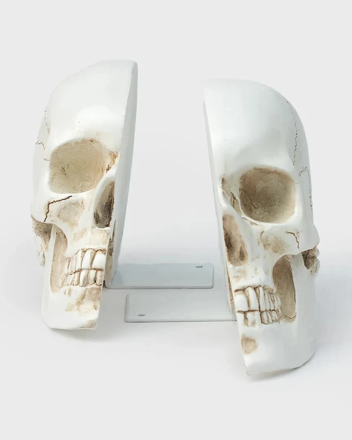 Luckies of London Skull Kitap Destekleri 12,3 x 15 x 21,5 cm (2 adet)