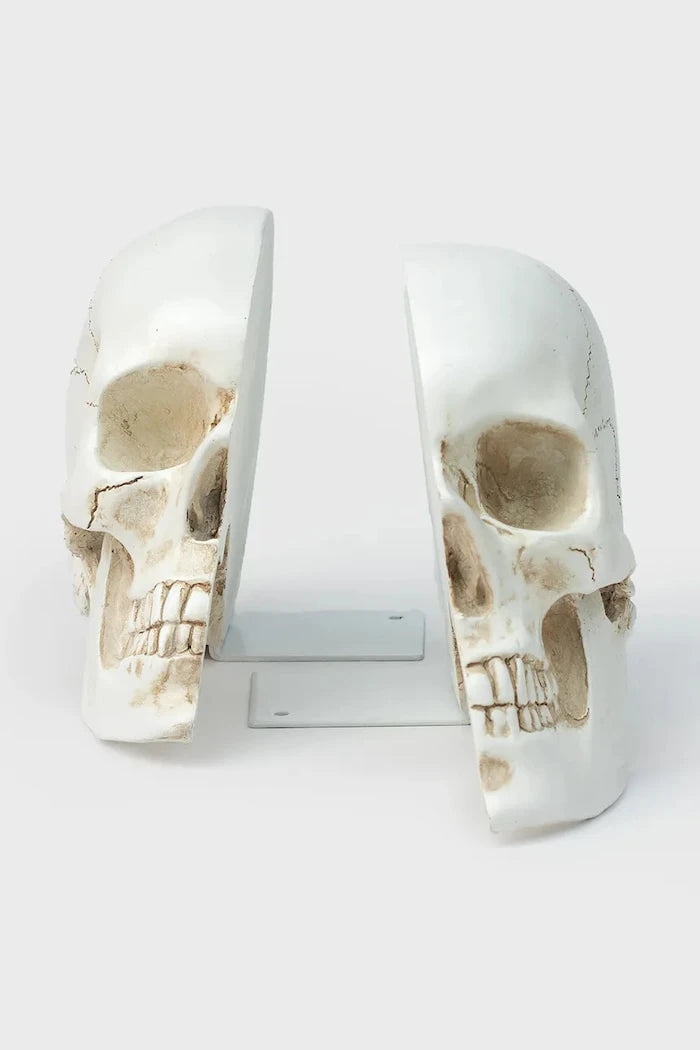 Luckies of London Skull Kitap Destekleri 12,3 x 15 x 21,5 cm (2 adet)