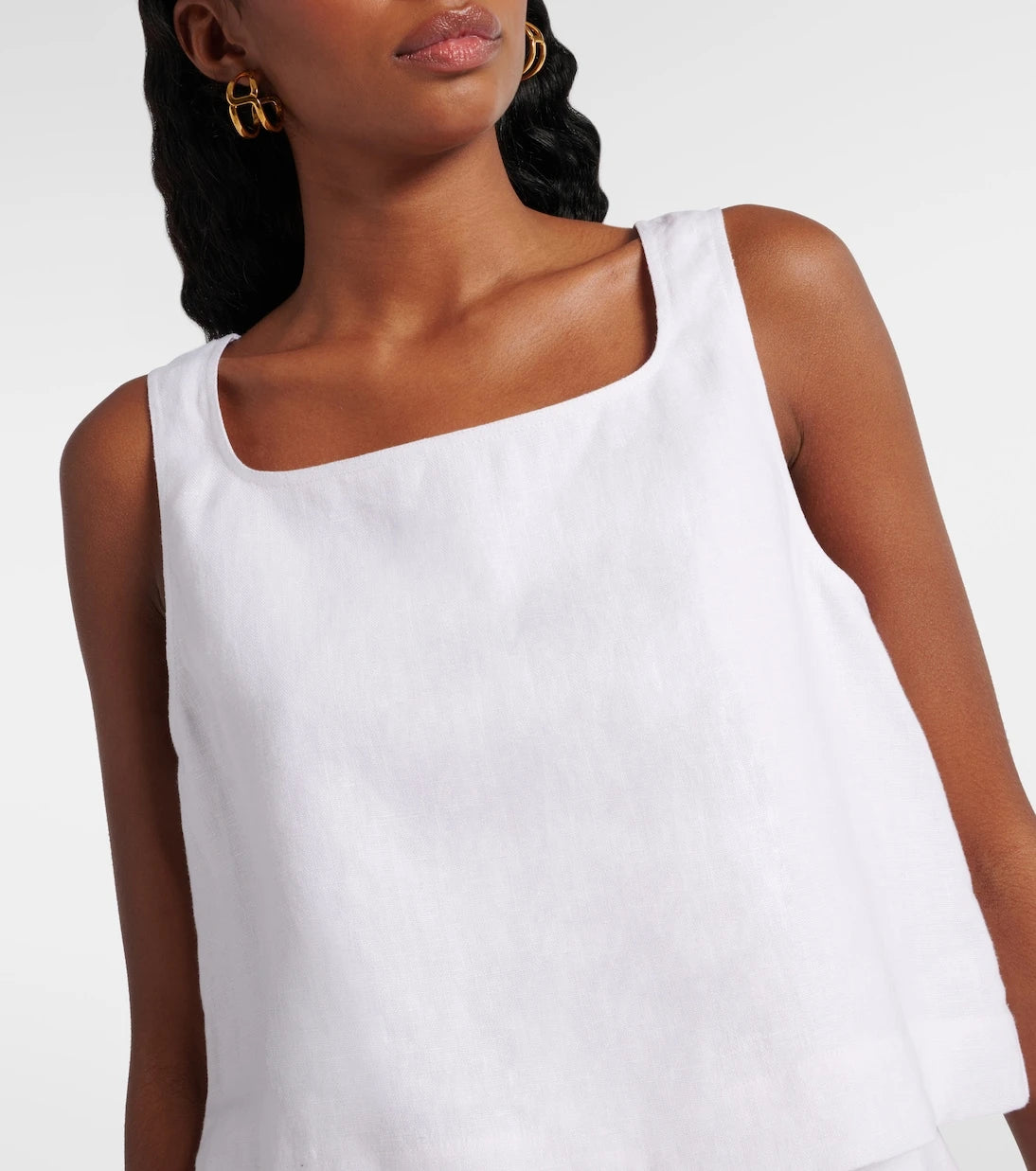 Posse - Val linen crop top