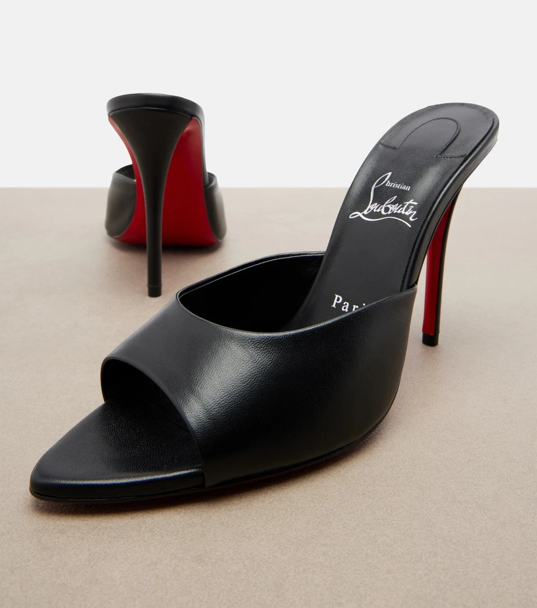 Christian Louboutin - Miss Z leather mules