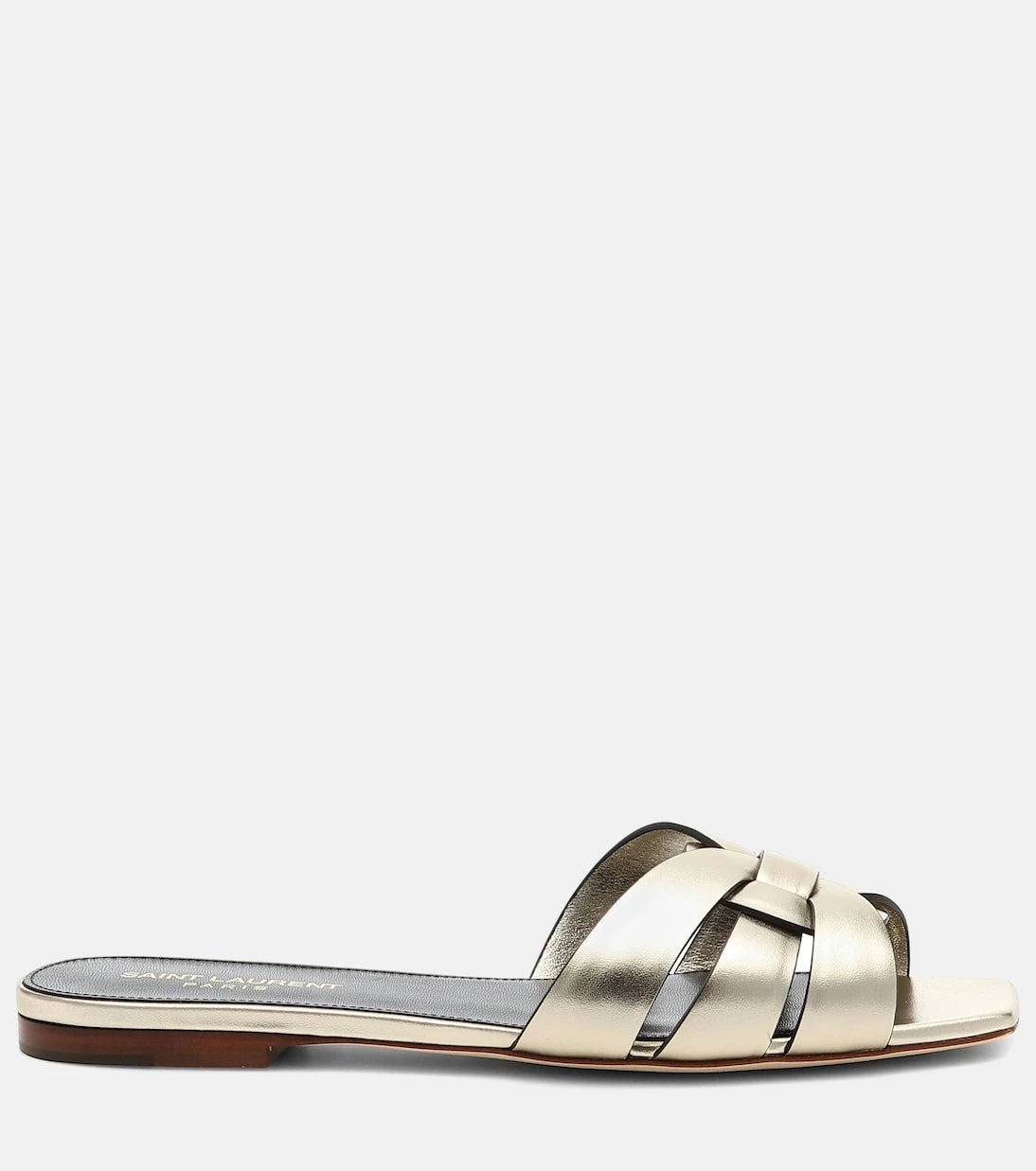 Saint Laurent - Tribute Nu Pieds 05 leather slides