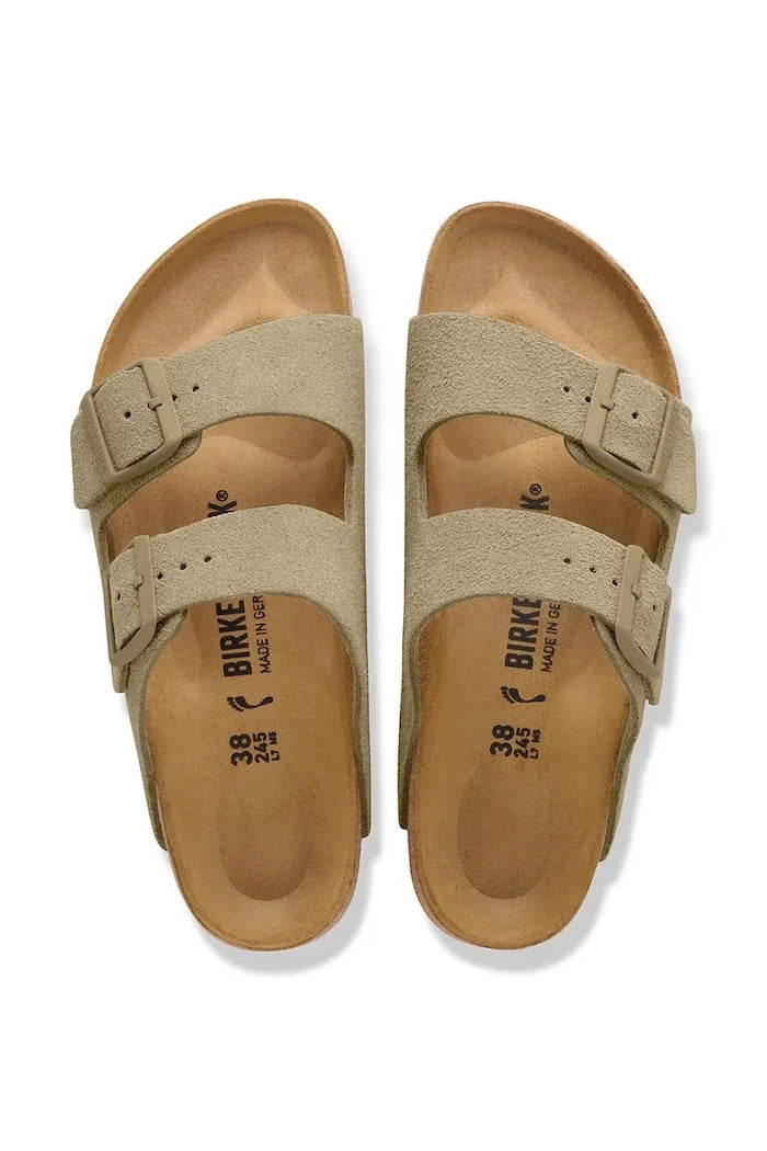 Birkenstock чехли от велур Arizona