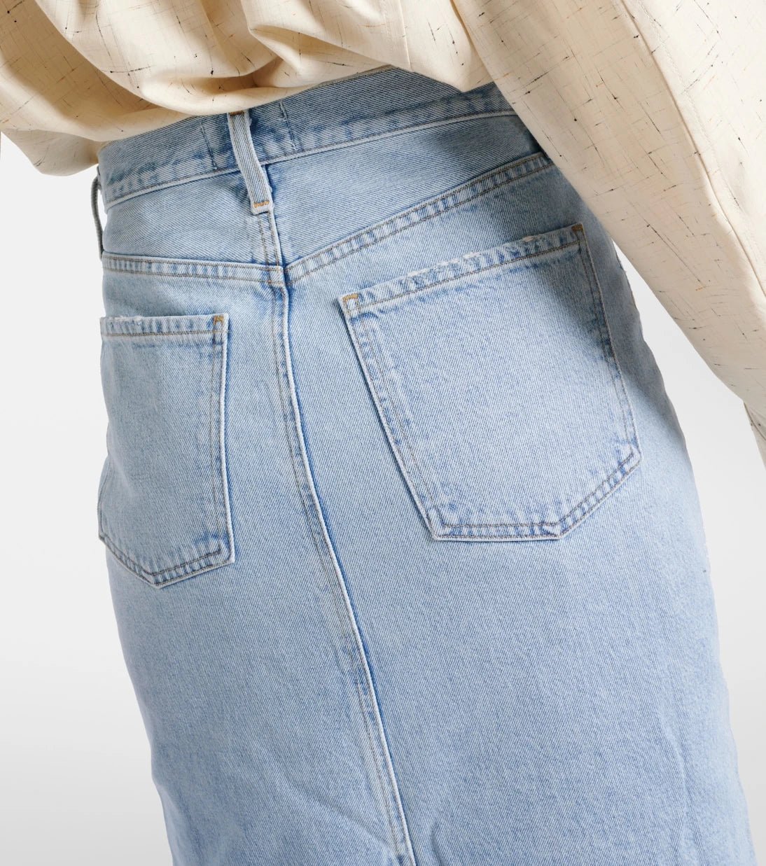 Agolde - Della denim midi skirt