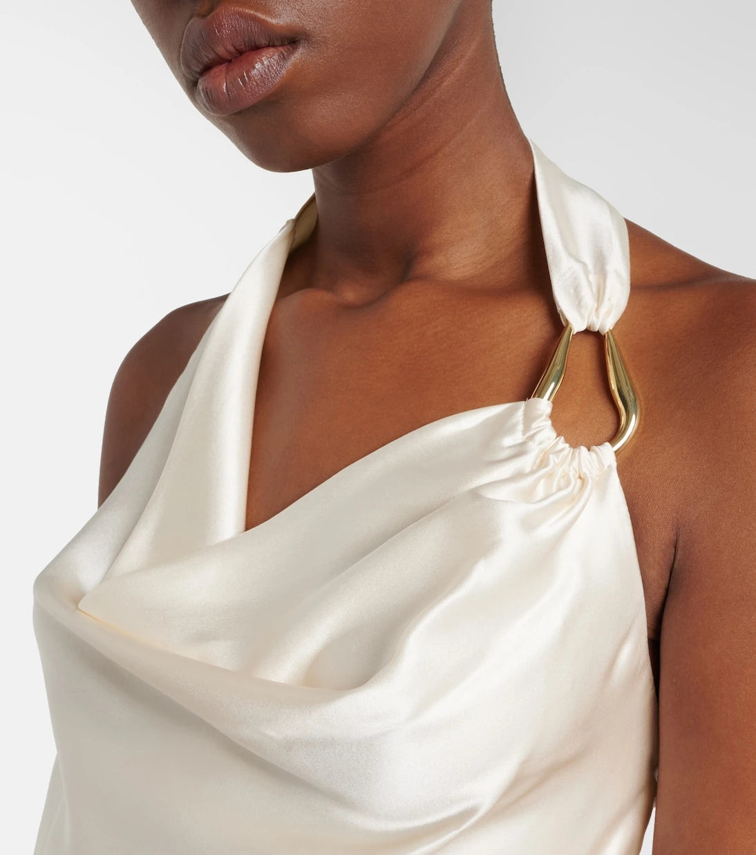 Rebecca Vallance - Elise halterneck silk satin top