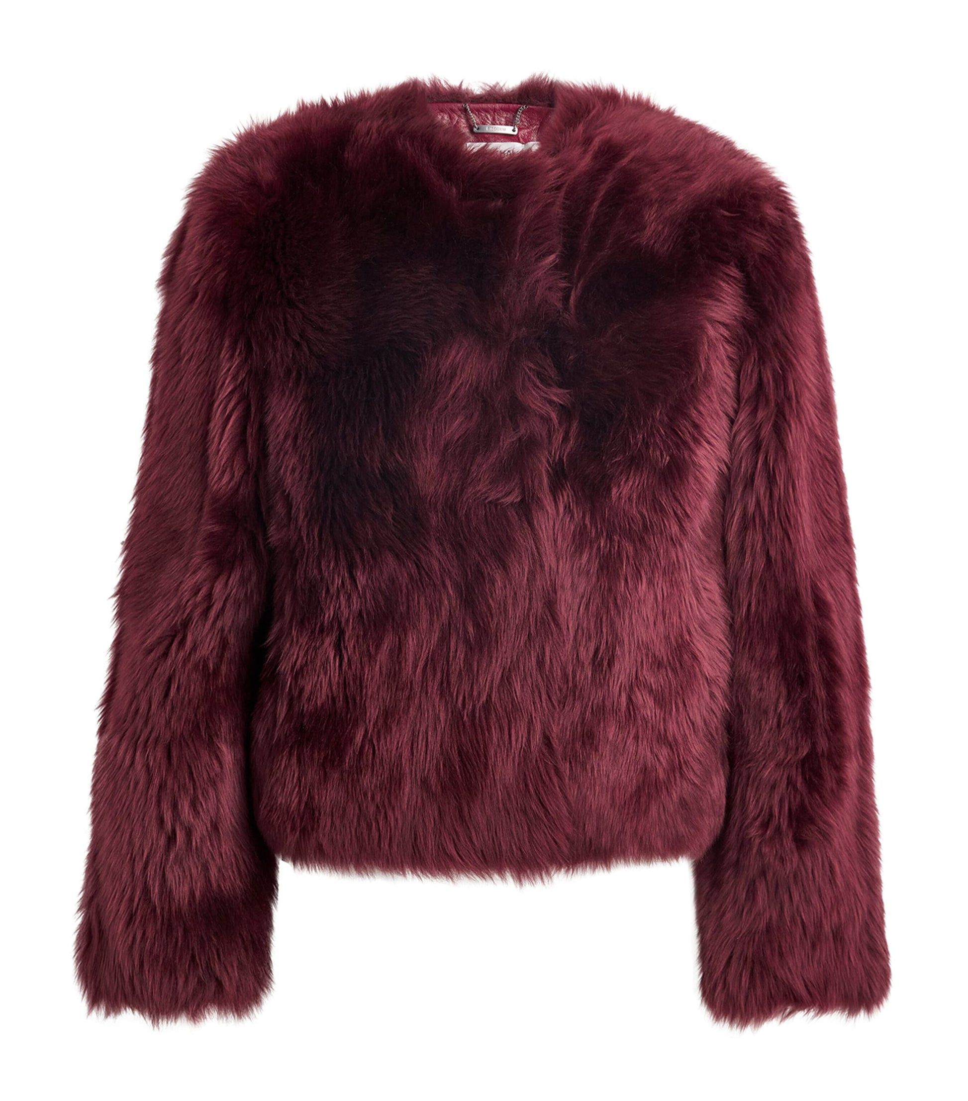 Shearling Natasha Jacket CRANBERRY