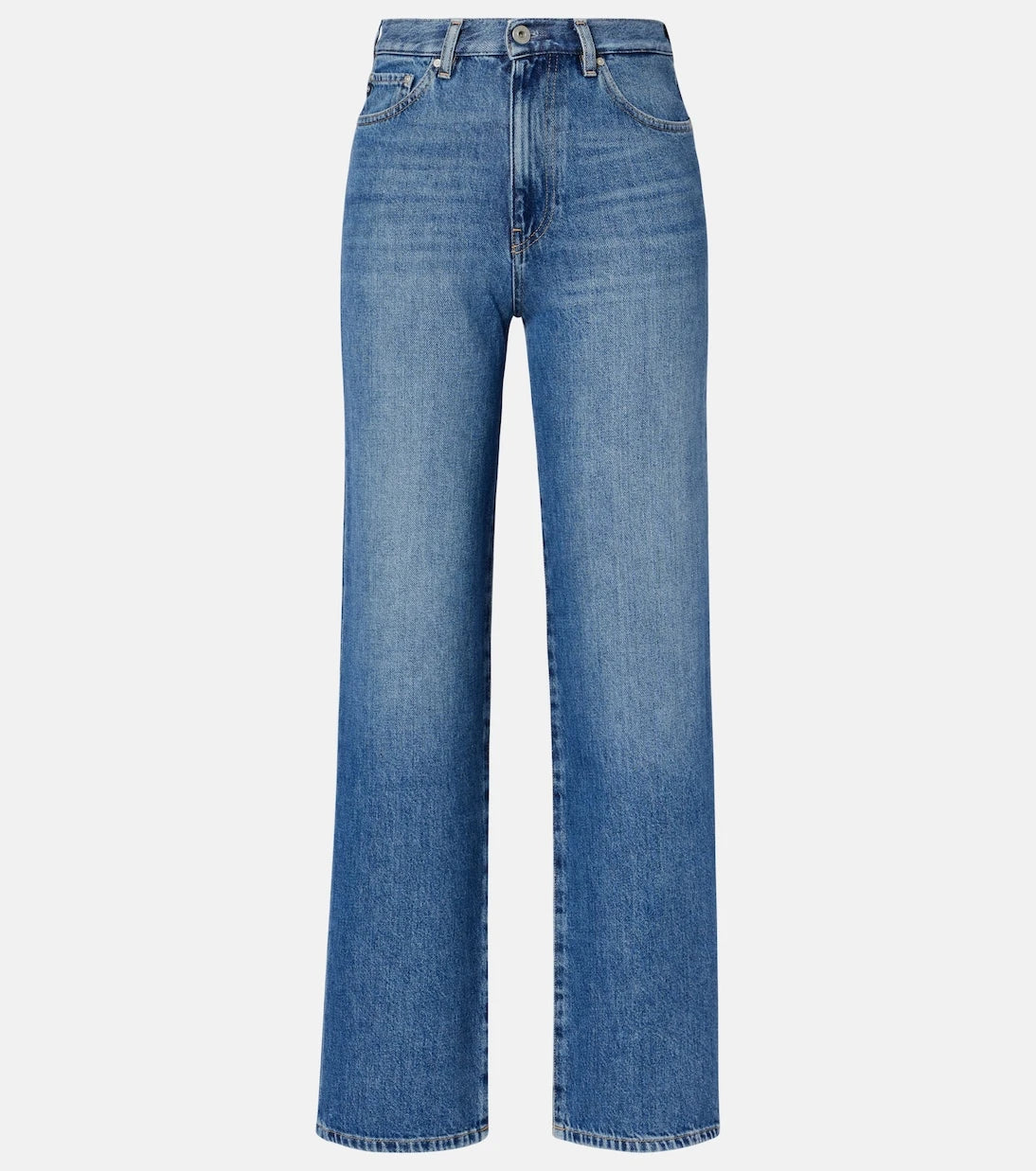 AG Jeans - جينز كورا بقصة ساق واسعة وخصر متوسط الارتفاع
