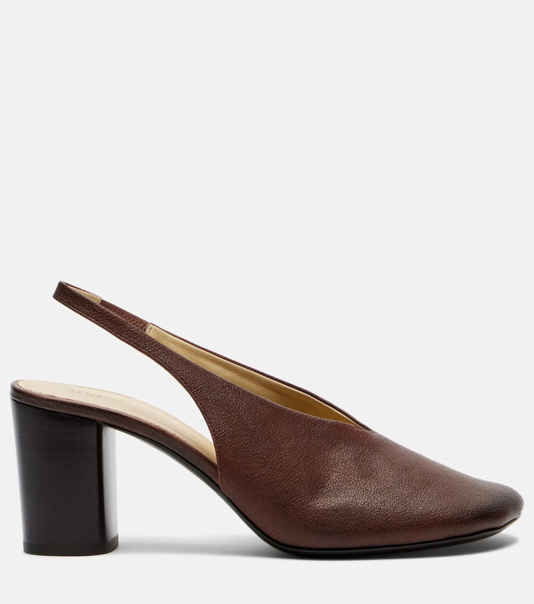 Lemaire - Glove leather slingback pumps