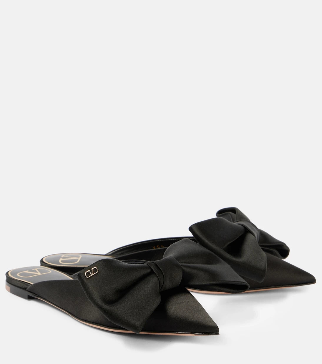 Valentino Garavani - Un Château Bow satin mules