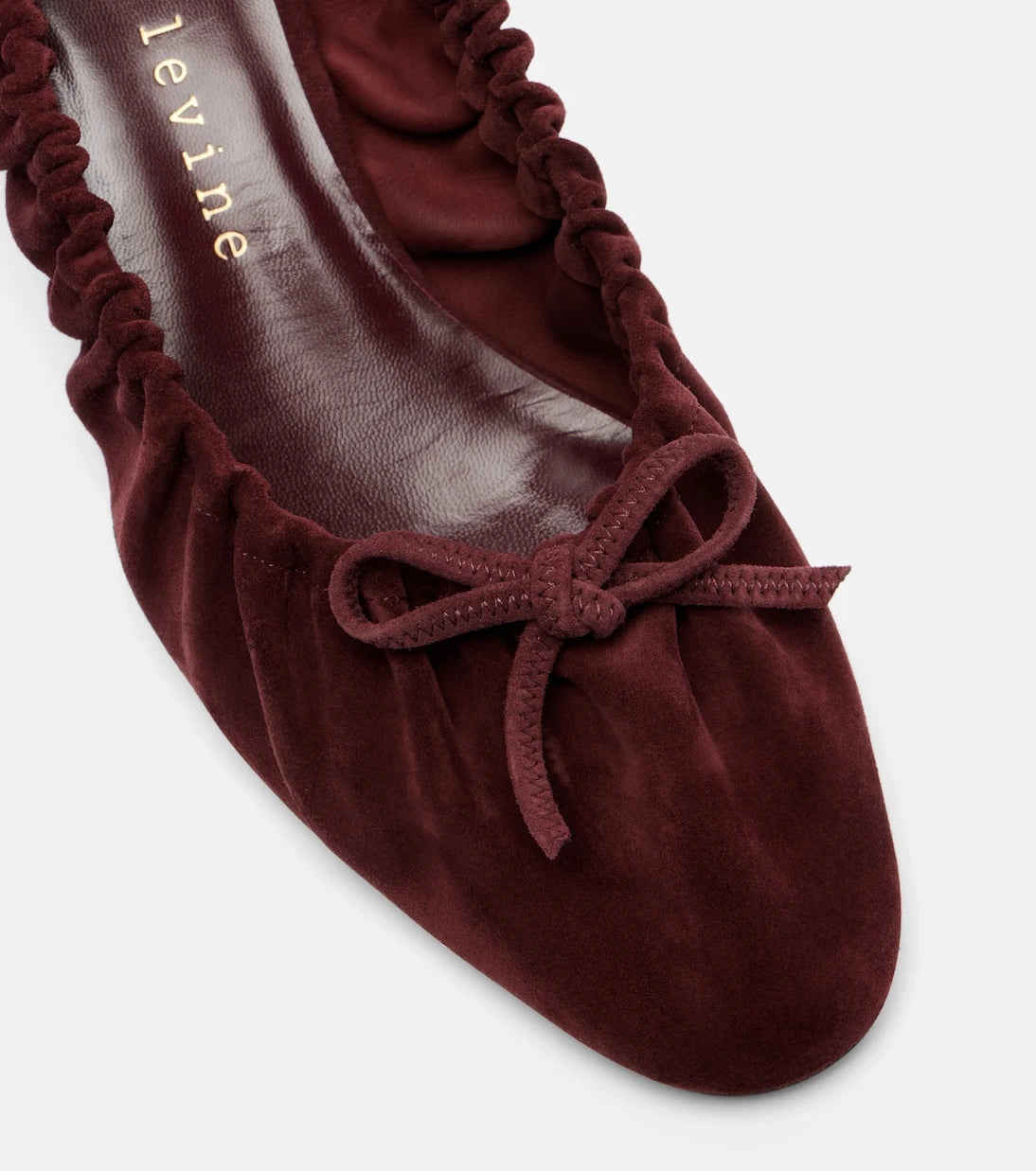 Herbert Levine - Gather Around ruched suede pumps