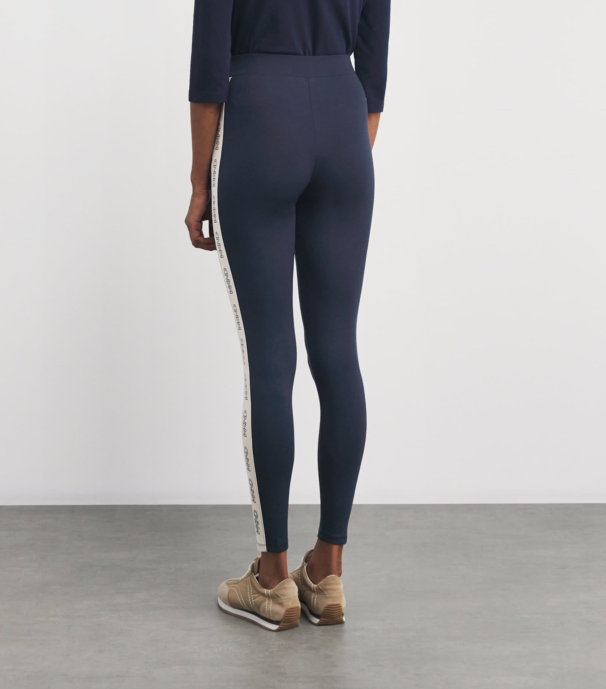 Weekend Max Mara Blue Stretch-Jersey Slim Leggings