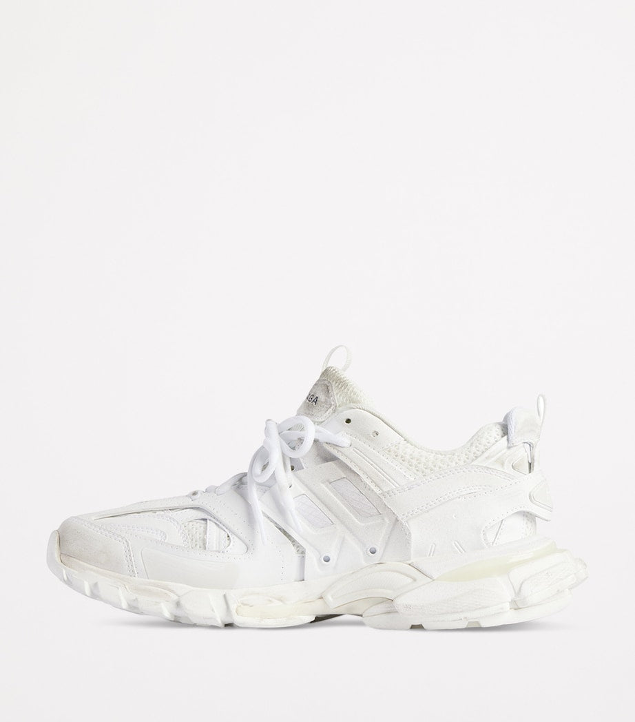 Balenciaga White Track Signature Sneakers
