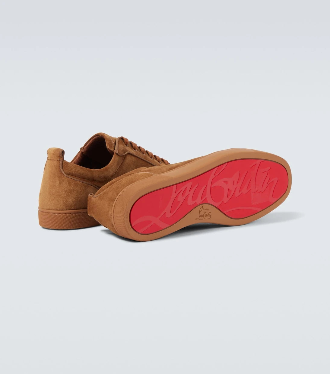Christian Louboutin - Louis Junior Spikes suede sneakers