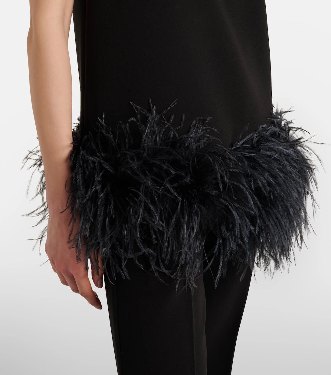 Max Mara - Feather-trimmed top