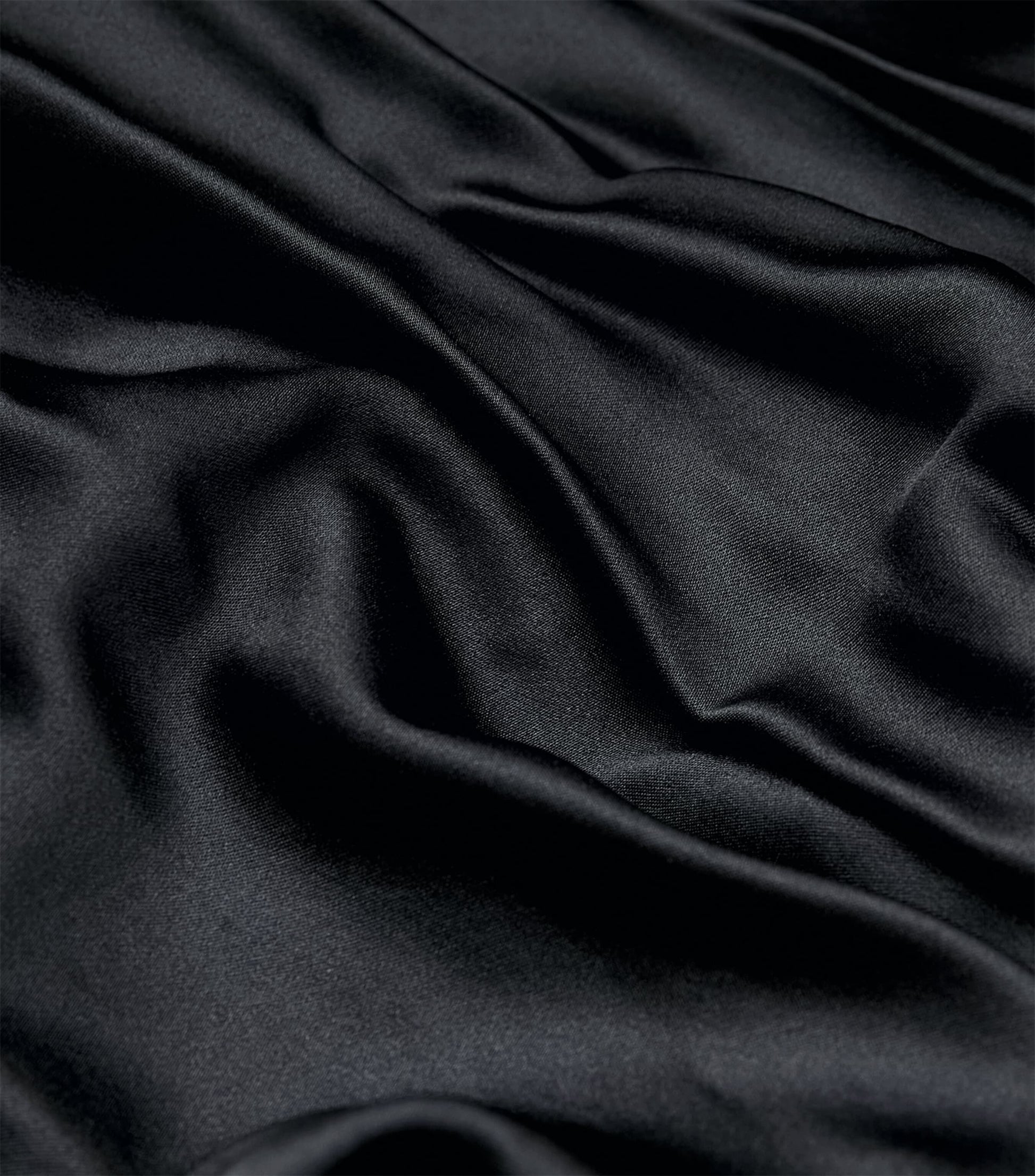 STAUD Black Stretch-Silk Phare Midi Dress