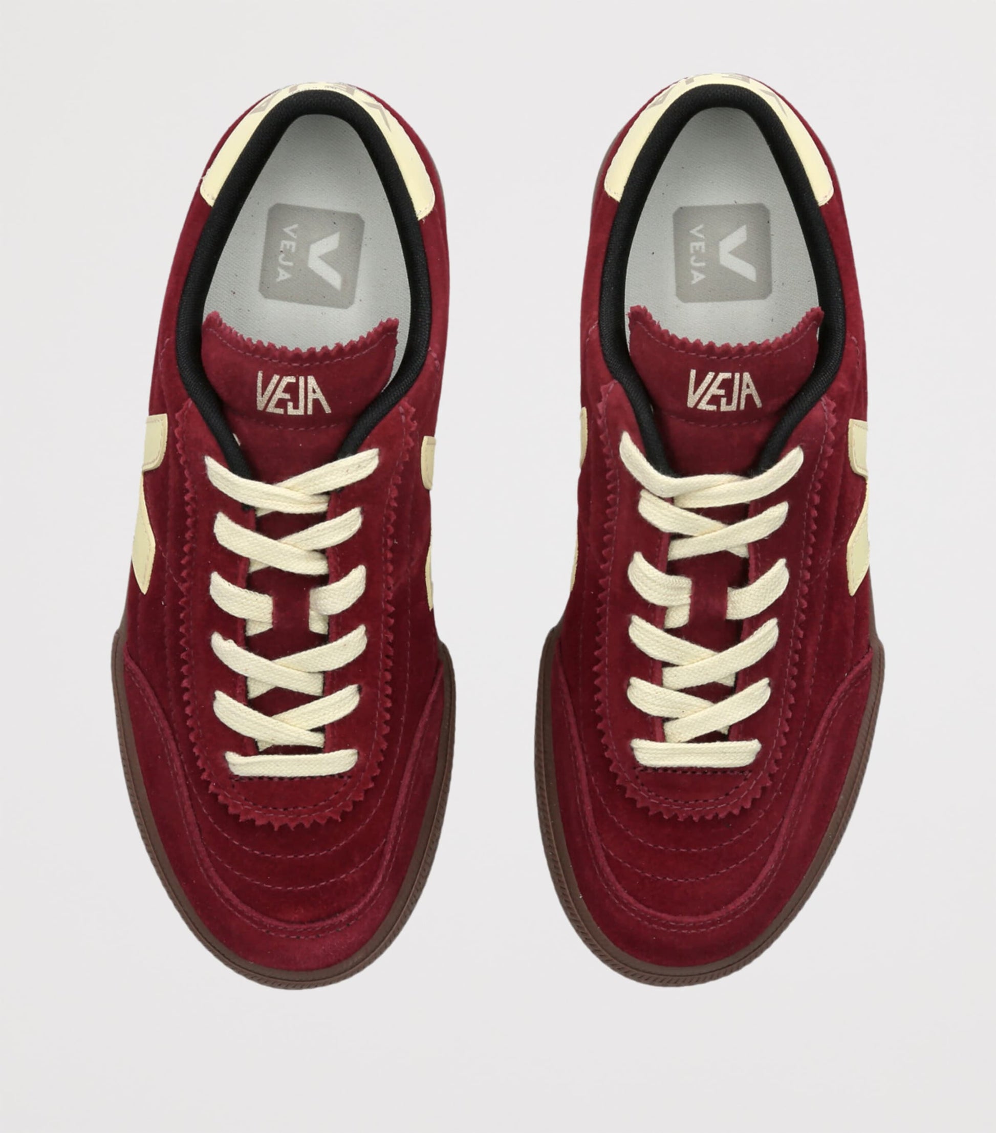 Burgundy Suede Panenka Sneakers