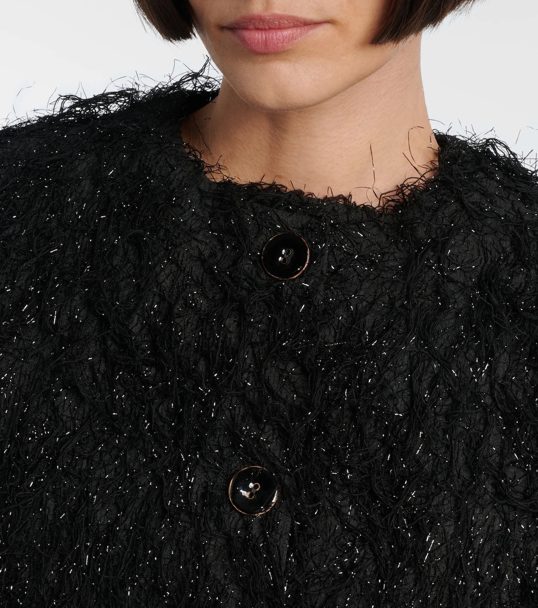 Erdem - جاكيت من قماش فيليه كوبيه من Lurex®
