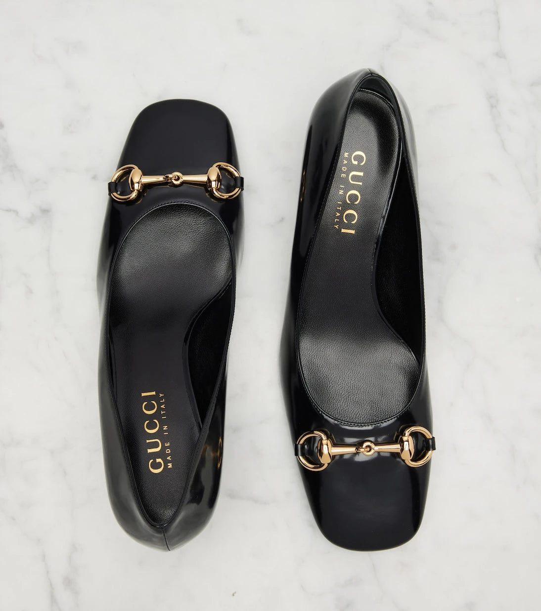 Gucci - Signora 55 Horsebit leather pumps