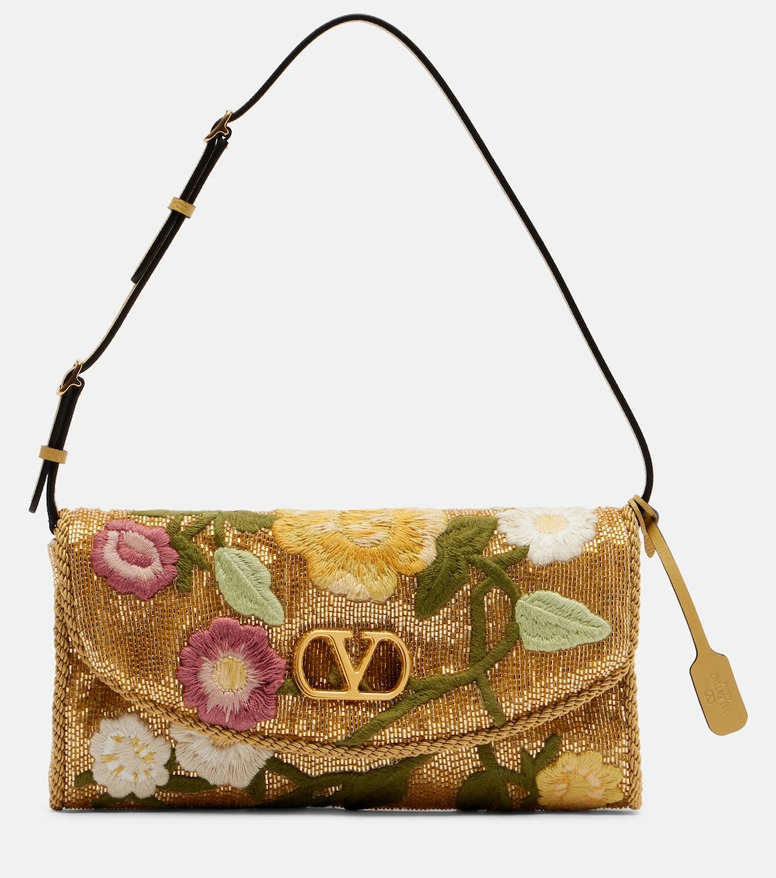 Valentino Garavani - DeVain Small beaded floral shoulder bag