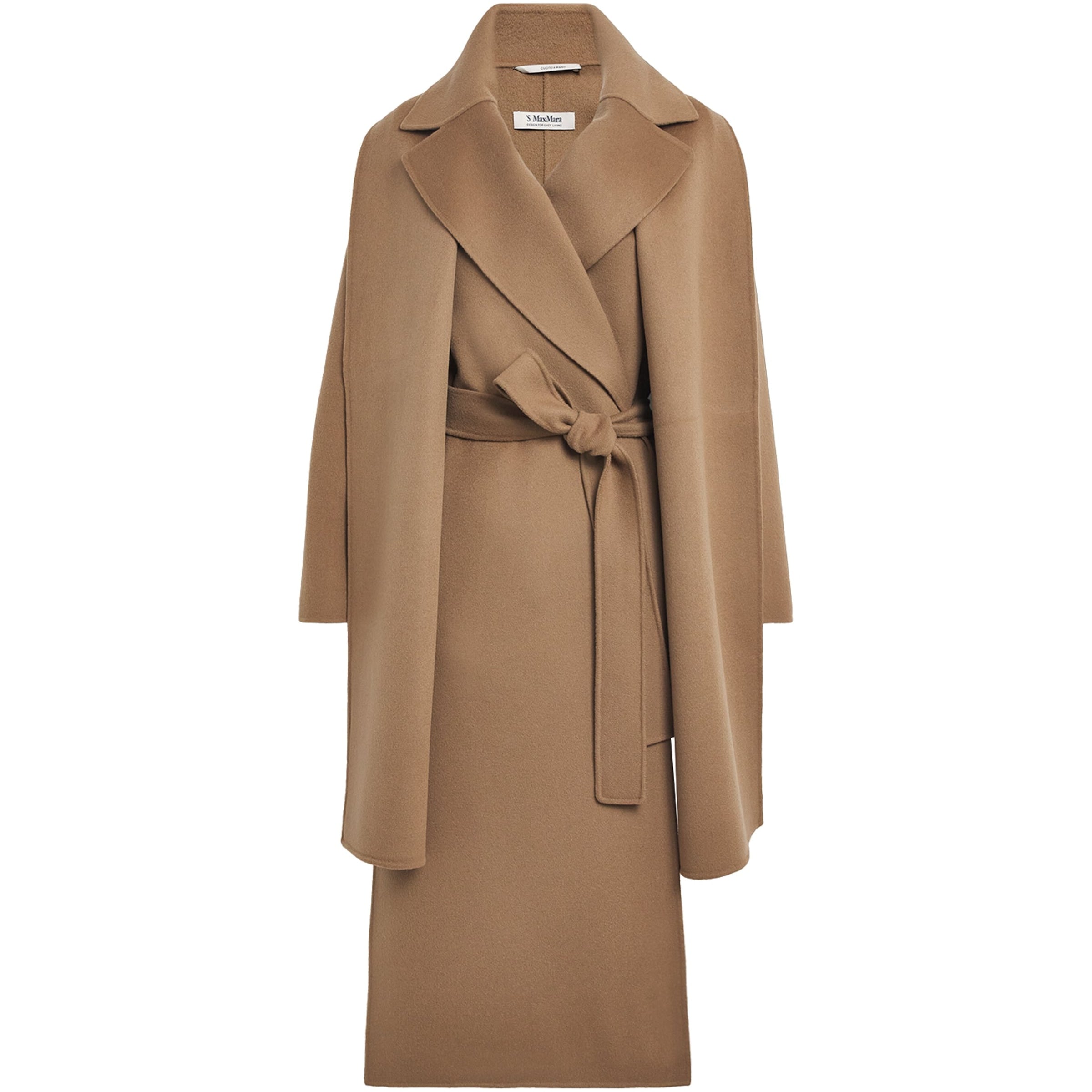 Virgin Wool Silk-Lined Overcoat HAZELNUT BROWN