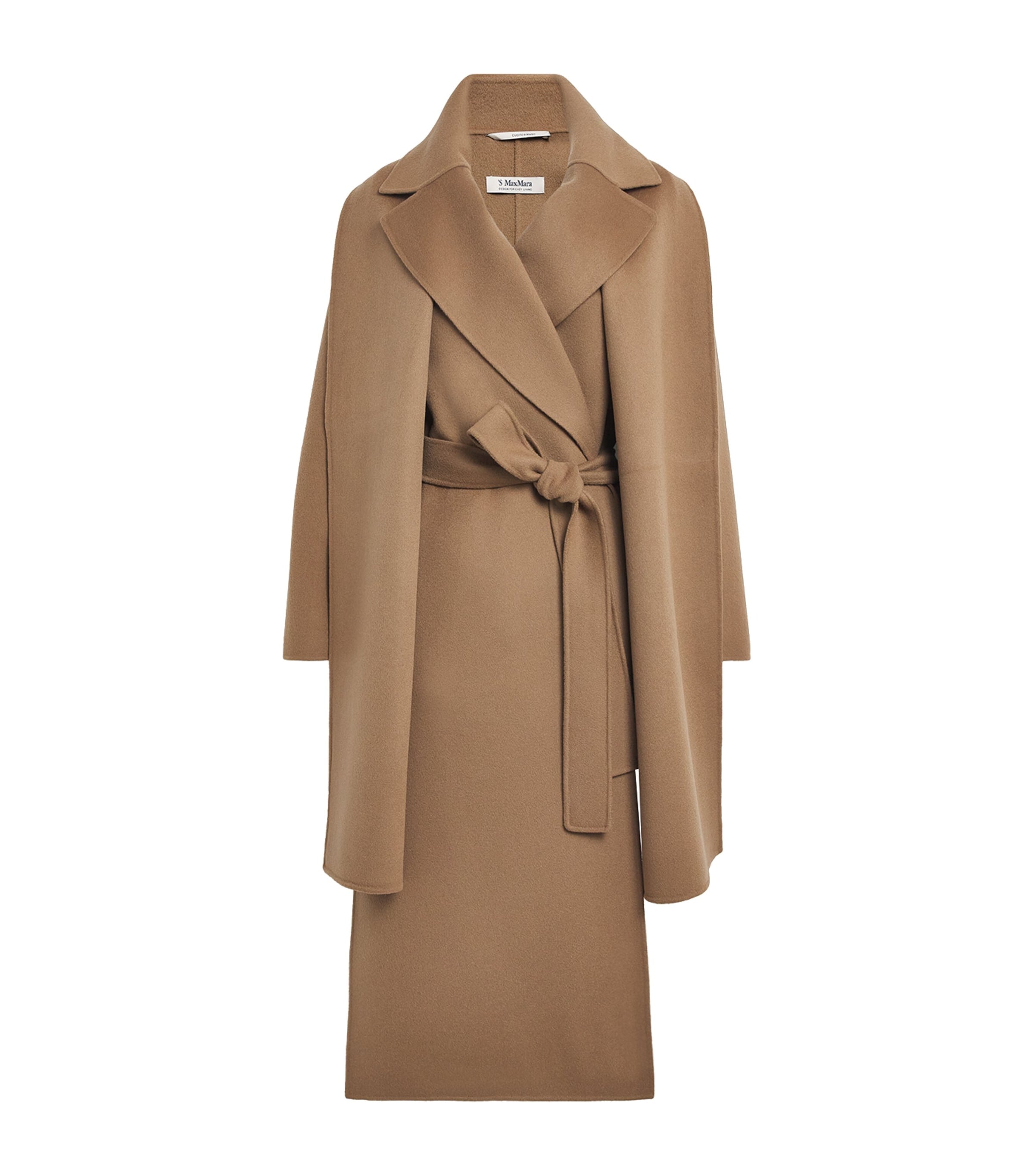 Virgin Wool Silk-Lined Overcoat HAZELNUT BROWN
