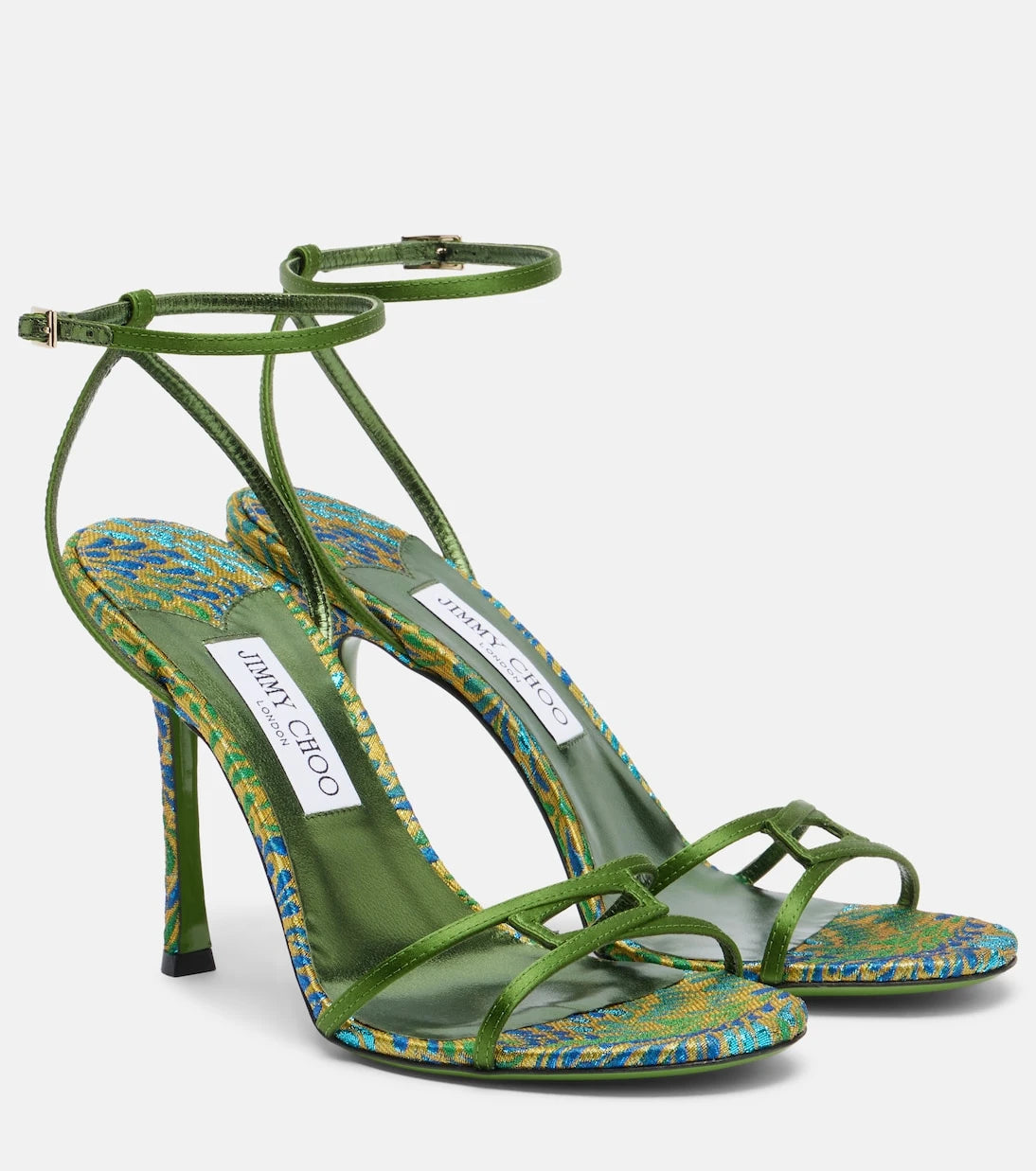 Jimmy Choo - 1998 Leo satin sandals