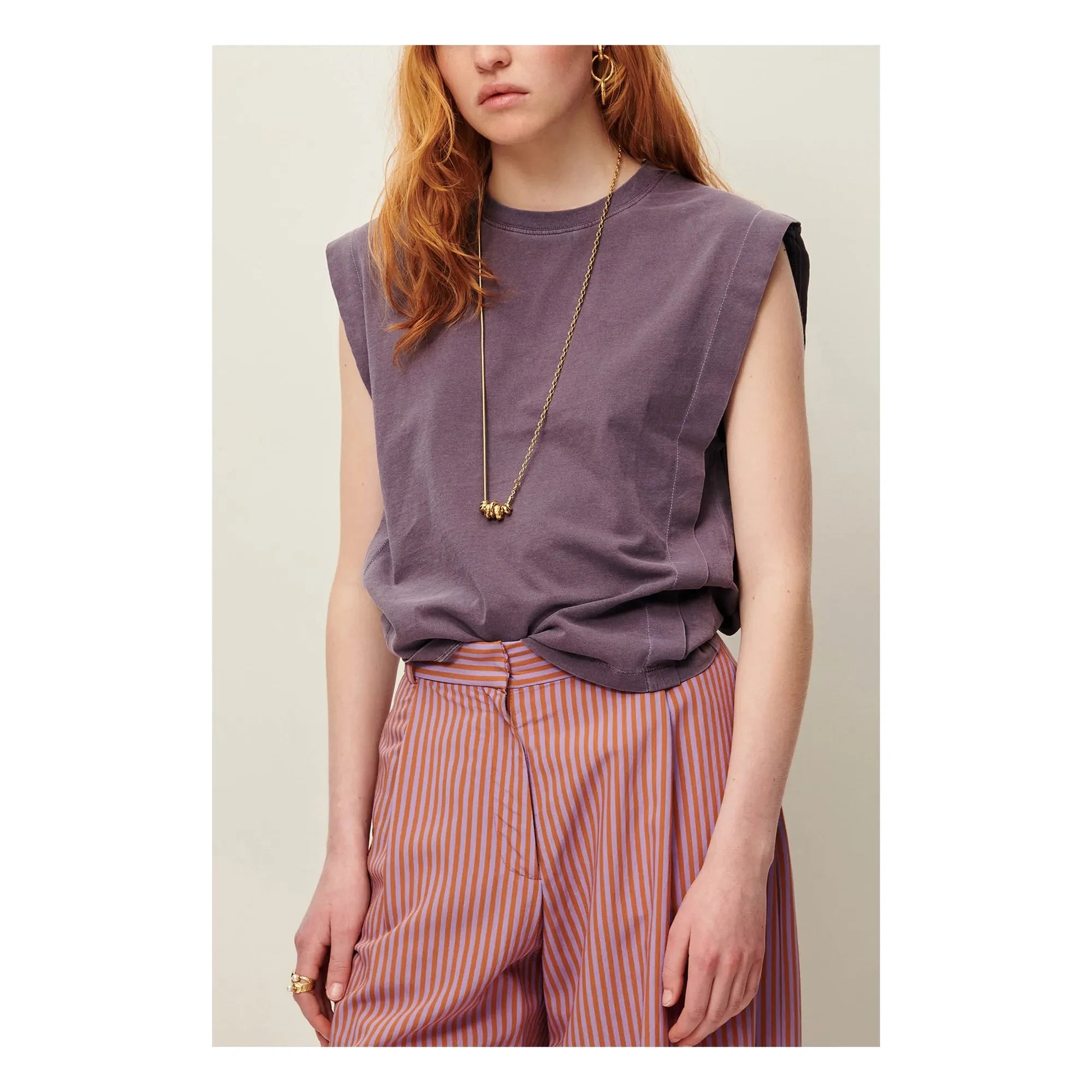 Sessùn - Orlando cotton T-shirt | Purple