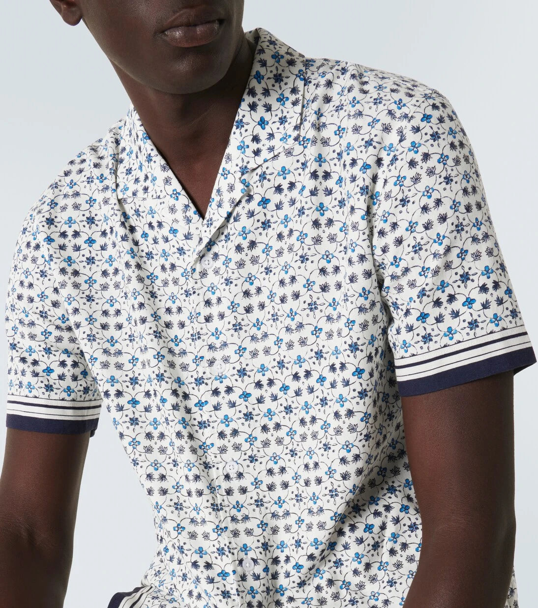 Orlebar Brown – Hibbert-Bowlinghemd mit Blumen