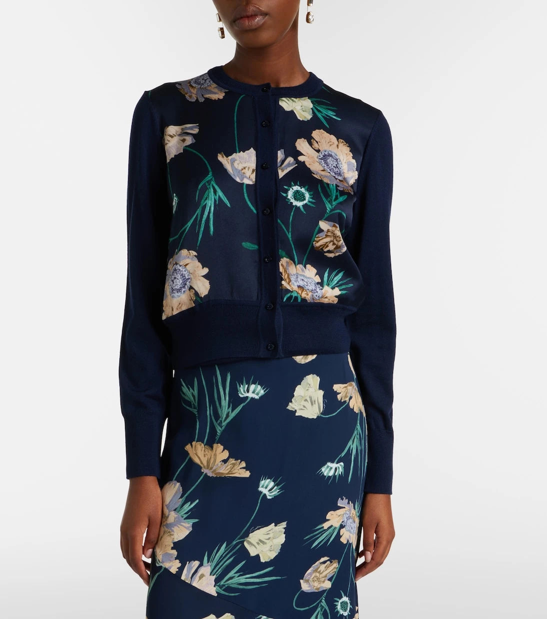 Erdem - Floral wool cardigan