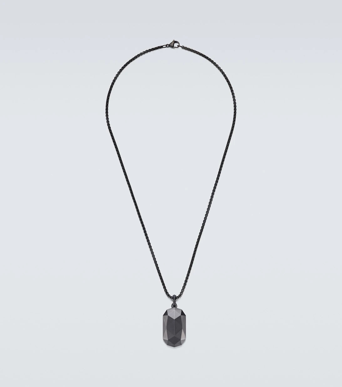 David Yurman - Stainless steel and titanium pendant necklace