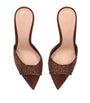 Embellished Rania Heeled Mules 85