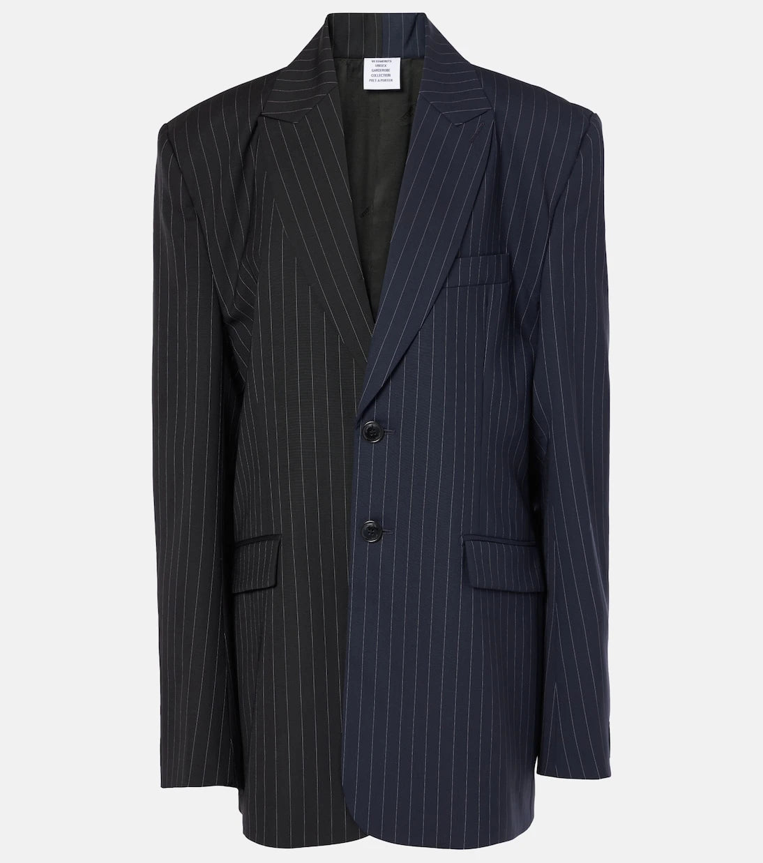 Vetements - Pinstripe wool blazer