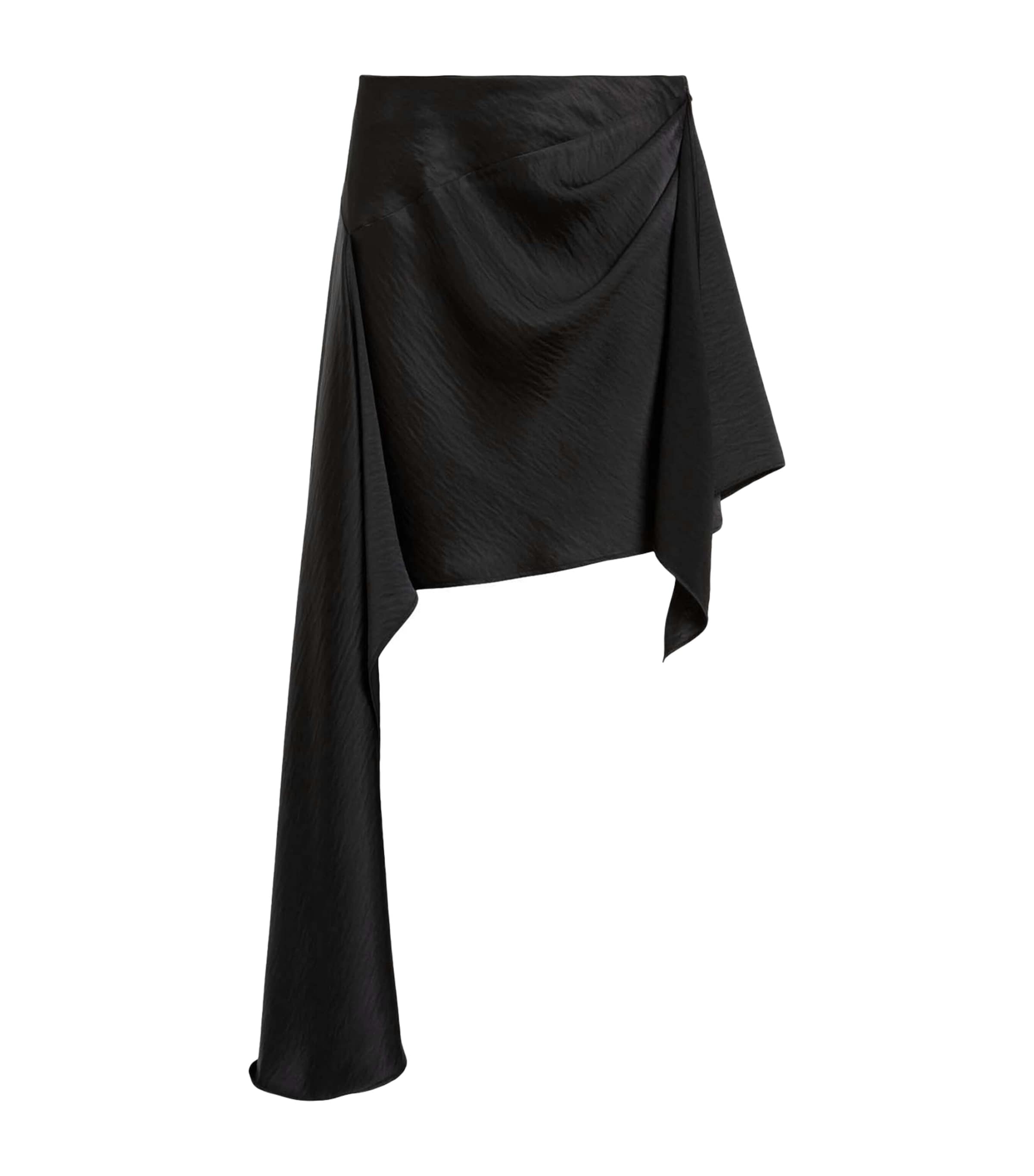 Black Satin Sami Skirt