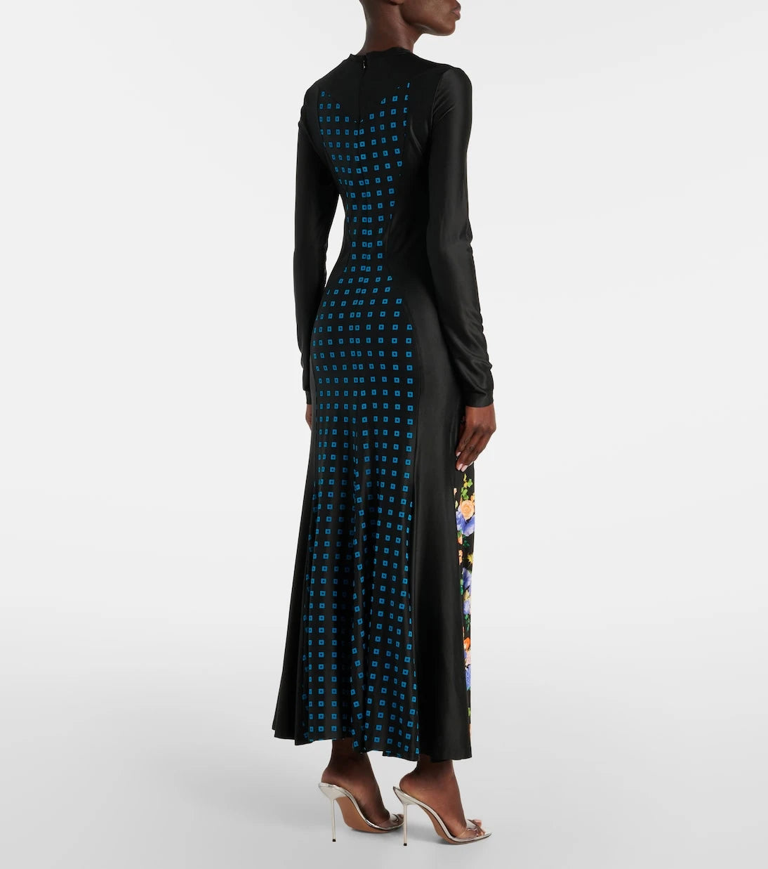 Rabanne - Floral jersey maxi dress