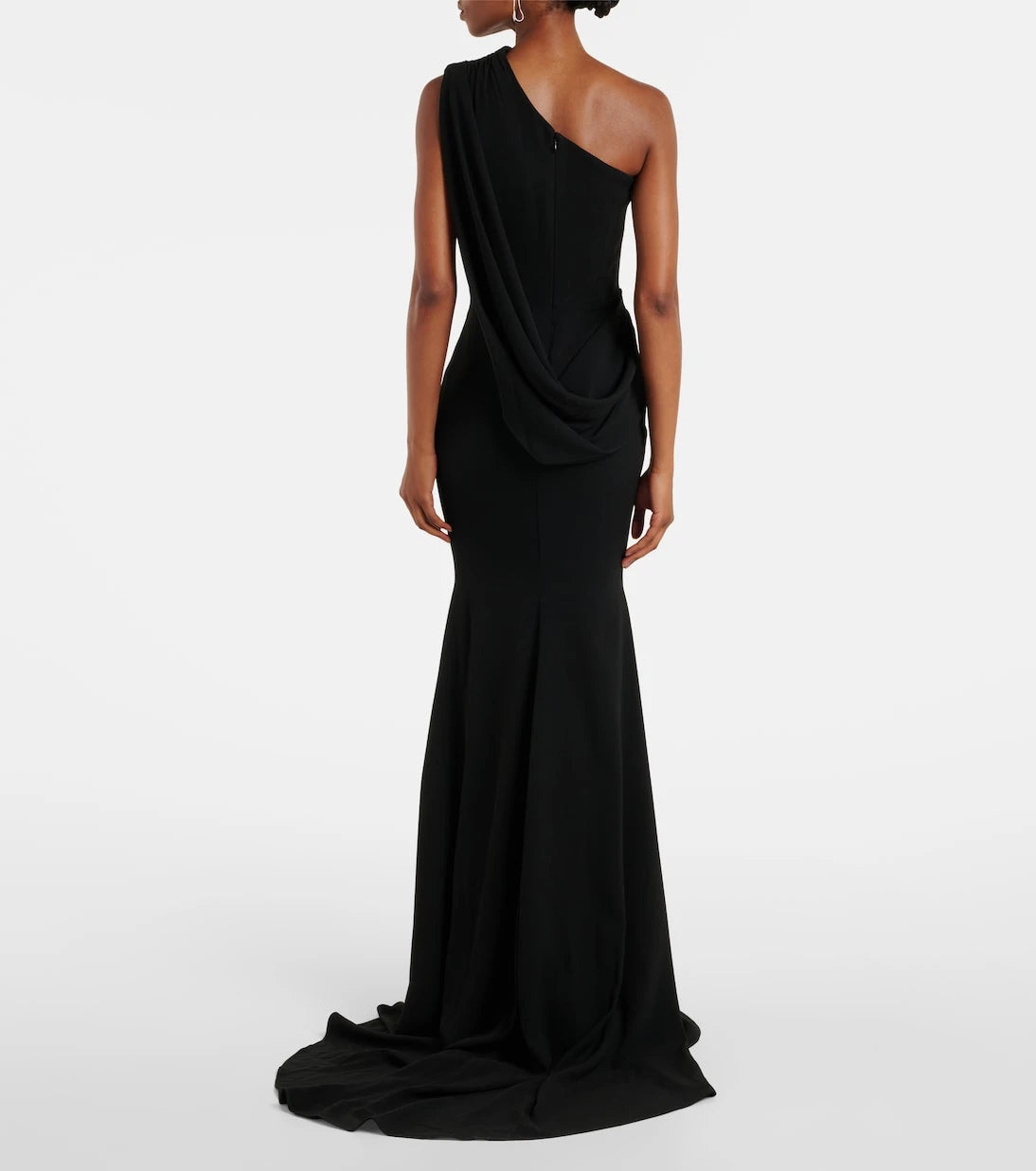 Alex Perry - Draped one-shoulder crêpe gown