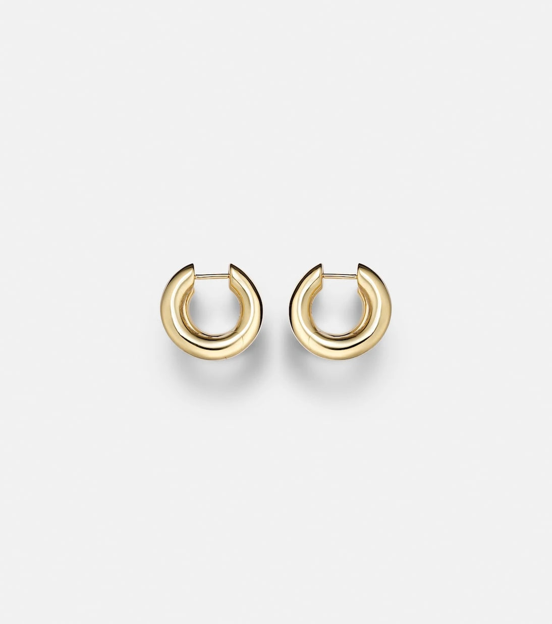 Sydney Evan - Tri-Link 14kt gold huggie earrings with diamonds