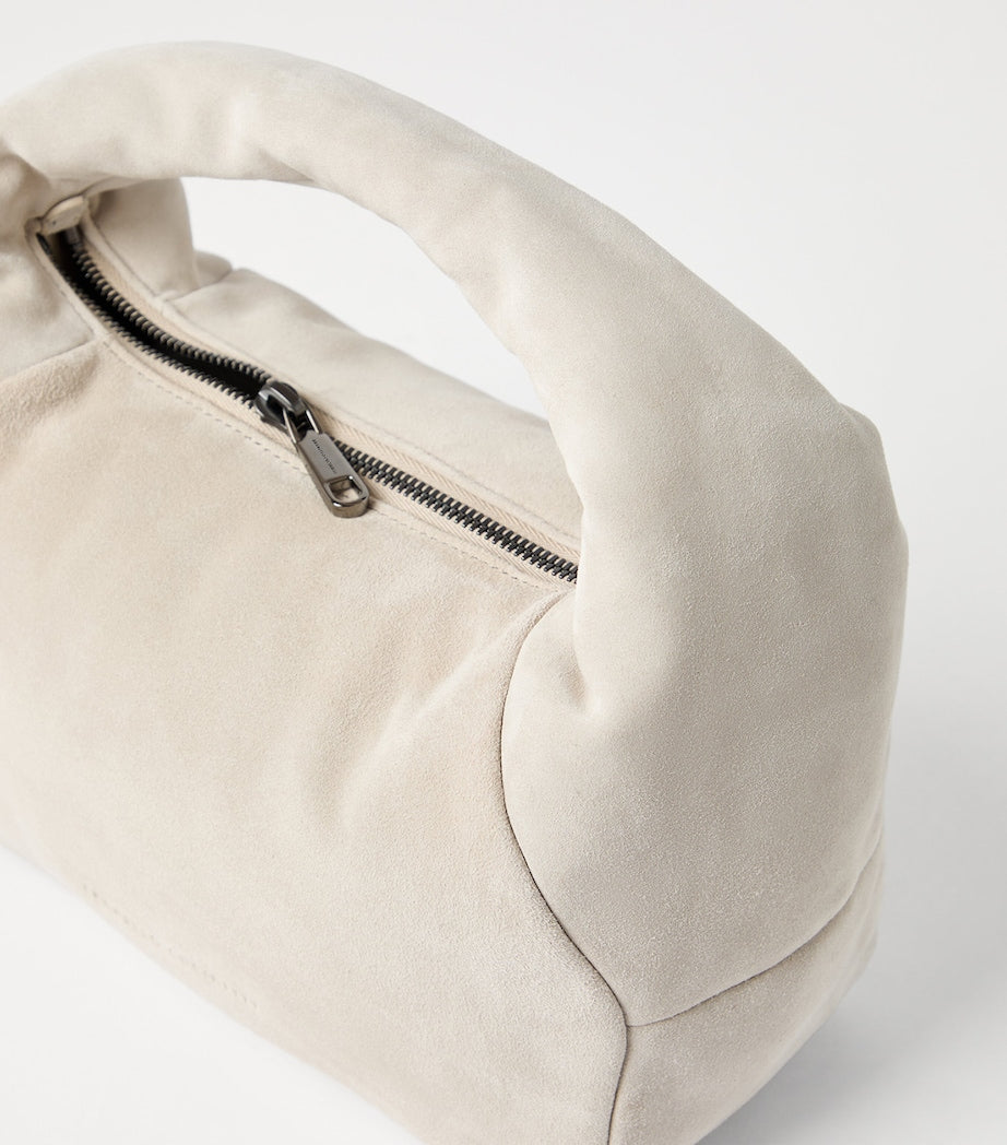 Small Suede BC Duo Shoulder Bag