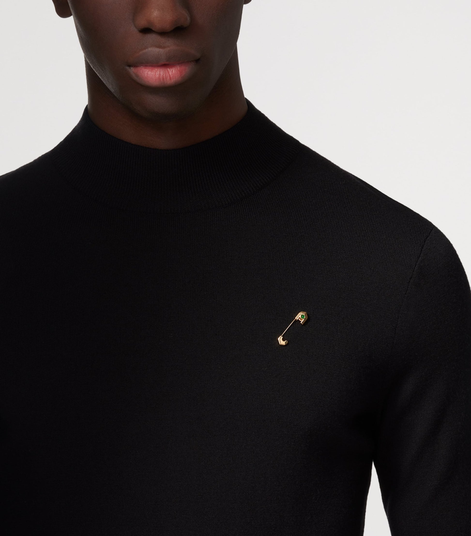 Yellow Gold and Aventurine C de Cartier Tie Pin