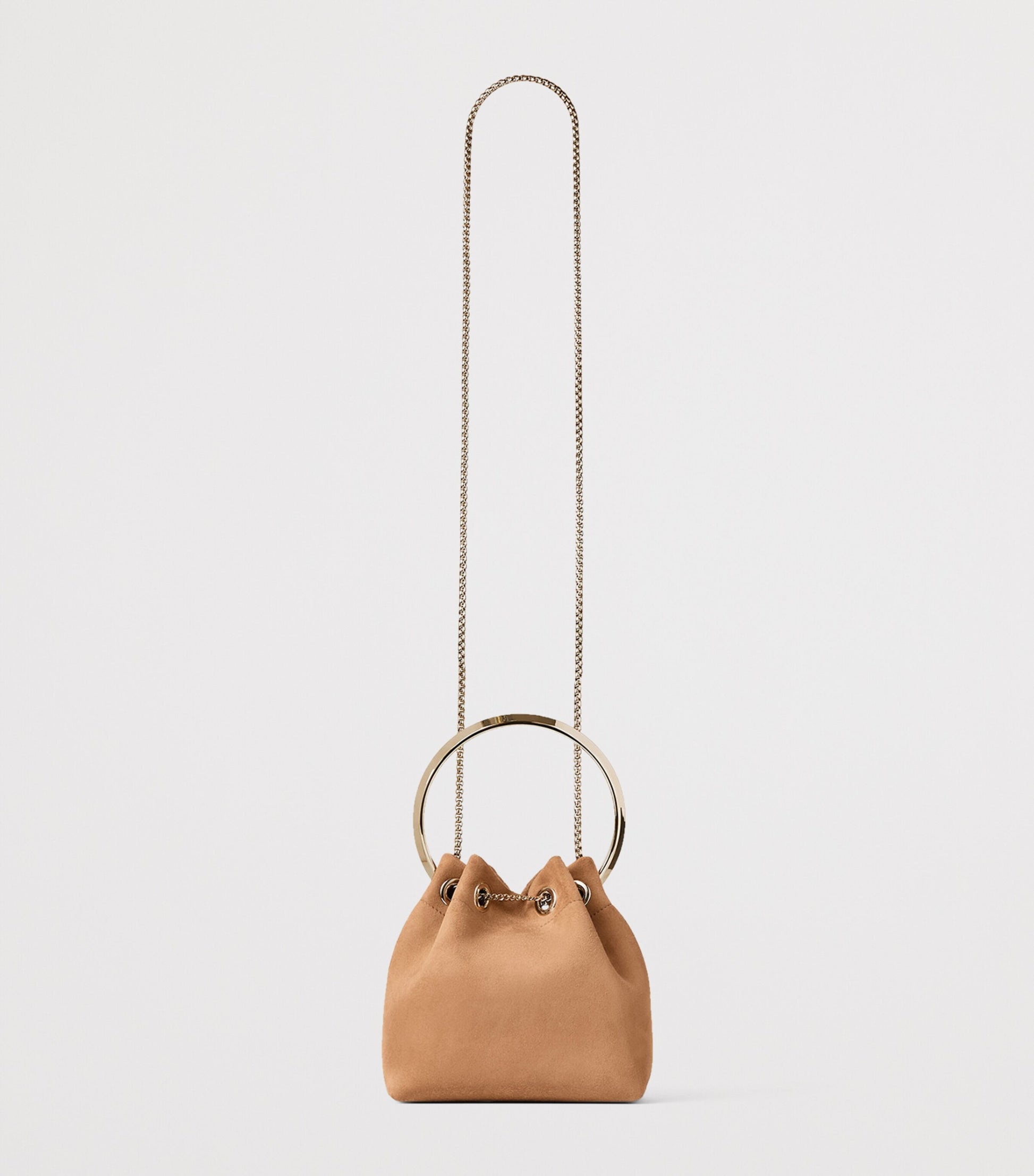Jimmy Choo Beige Leather Bon Bon Top-Handle Bag