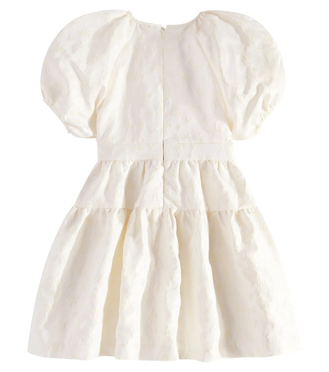 C'era Una Volta - Lola puff-sleeve brocade dress