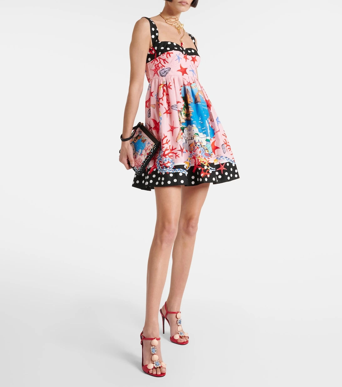 Dolce&Gabbana - Capri printed cotton minidress