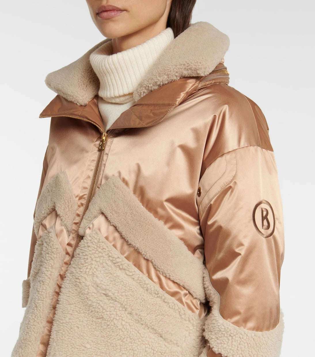 Bogner - Milia shearling-paneled down ski jacket