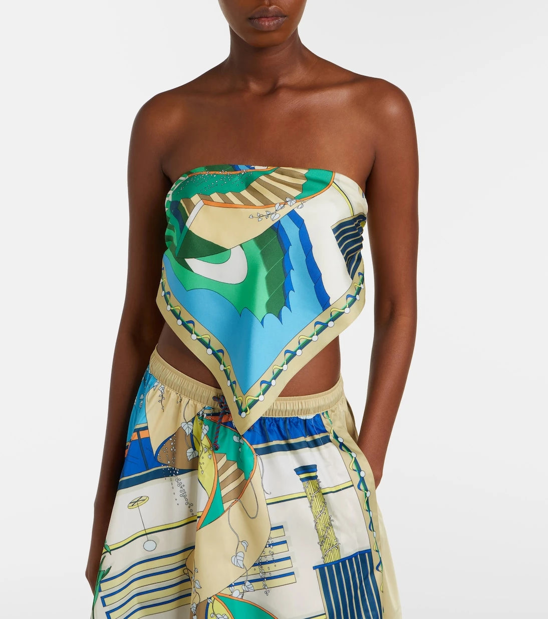 Tory Burch - Printed silk top