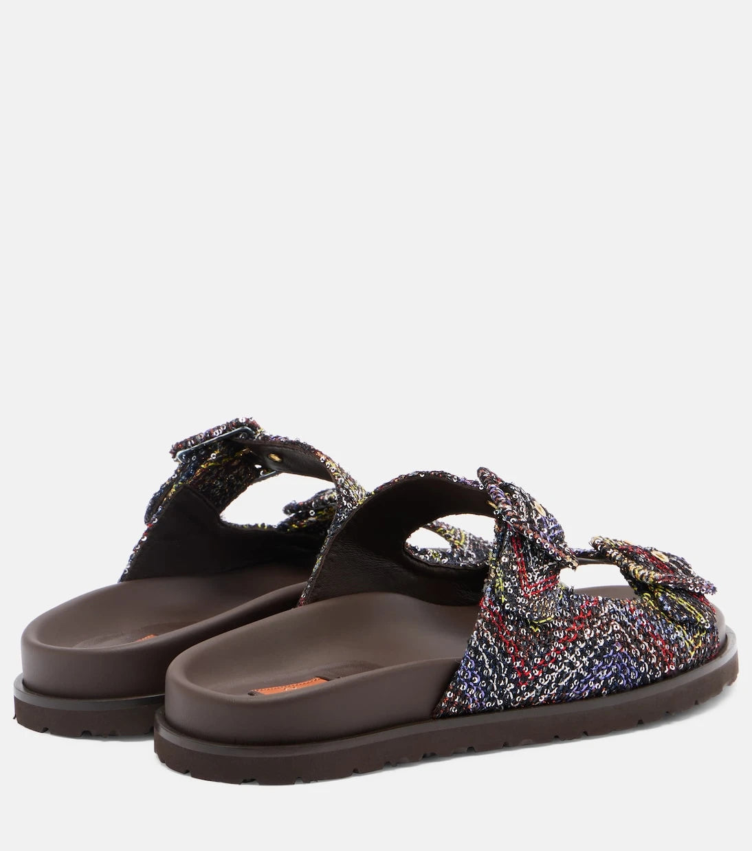 Missoni - صندل Clea مزين بالترتر بنقشة الزجزاج