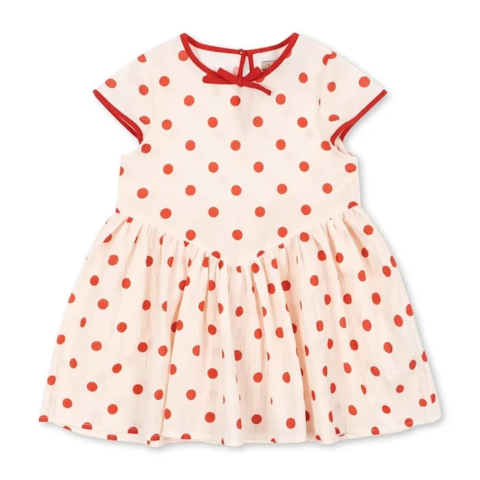 Konges Sløjd VIVO DRESS GOTS Çocuk Pamuk Elbise