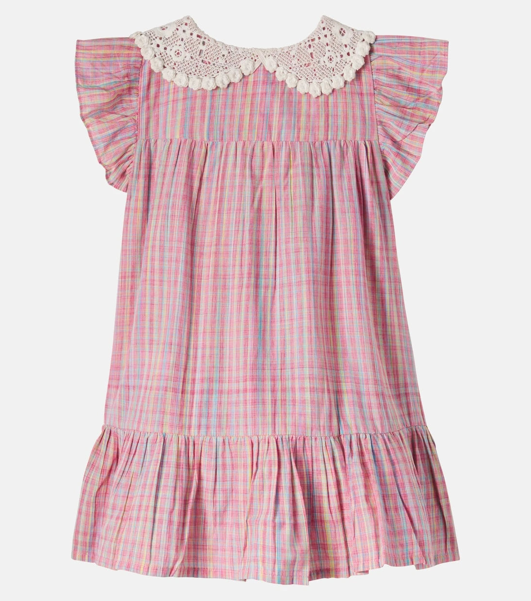 Louise Misha - Vaina checked cotton shirt dress