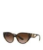 Brown DG Crossed Sunglasses
