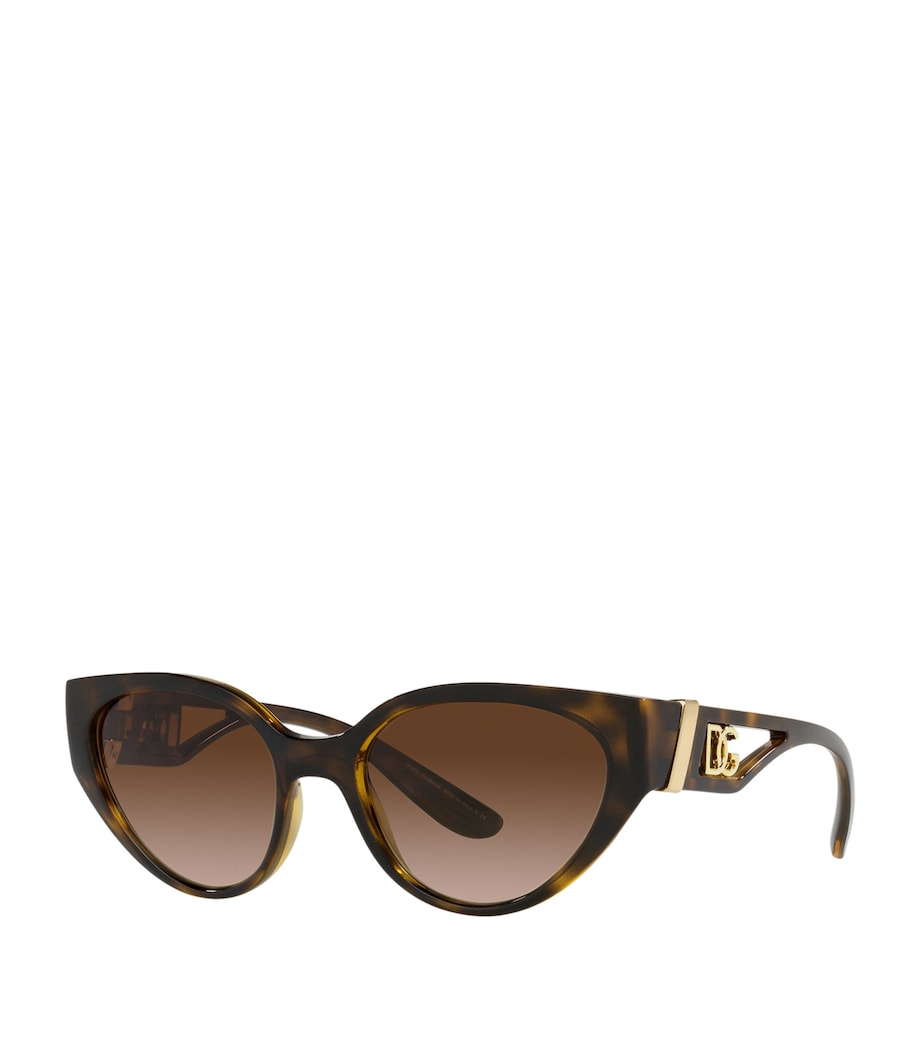 Brown DG Crossed Sunglasses