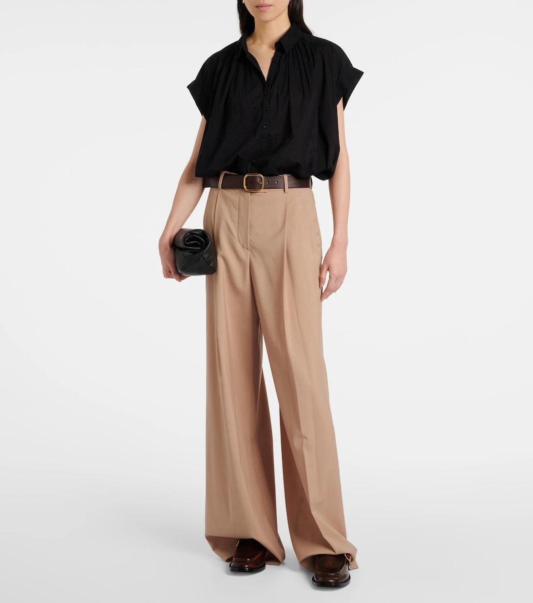Nili Lotan - Normandy shirred cotton blouse