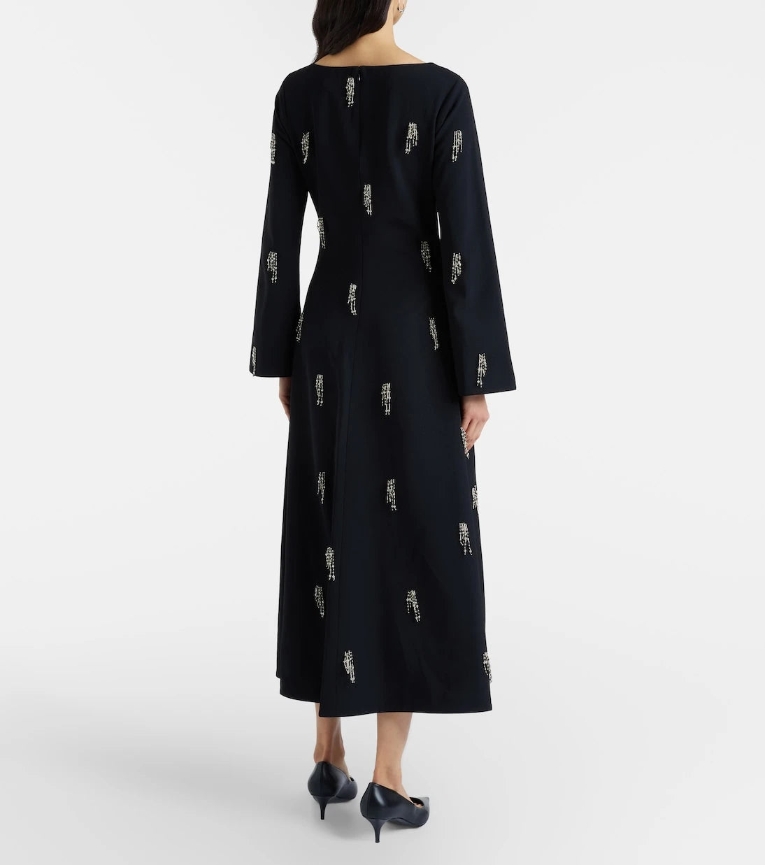 Simkhai - Coretta embellished crêpe midi dress