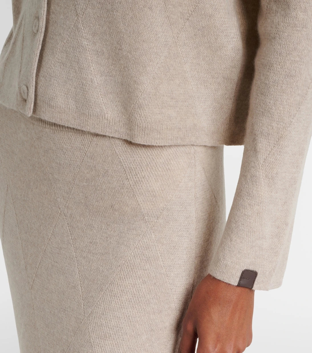 Max Mara - Bombo argyle cashmere cardigan